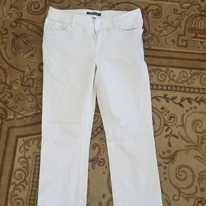 Lauren by Ralph Lauren stretch white pants
